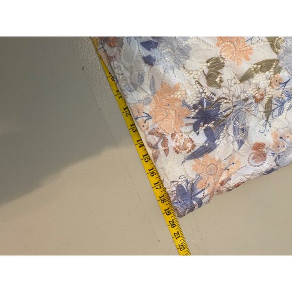 Liz Claiborne Floral Lace Dress Cap Sleeve Size 8 - Picture 9 of 10